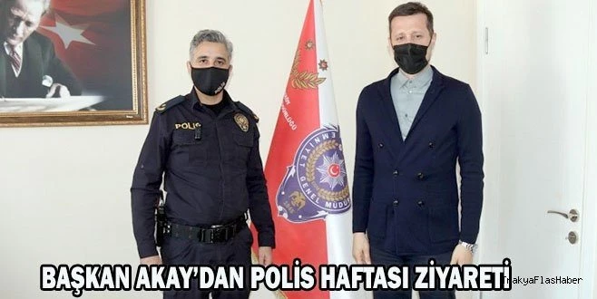 BELEDİYE BAŞKANIMIZ AKAY’DAN POLİS HAFTASI ZİYARETİ